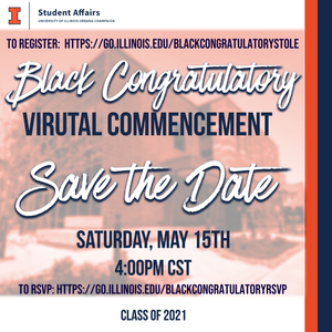 Black Congratulatory flyer